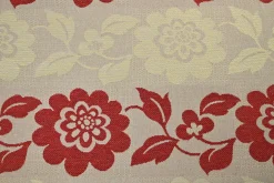 Jacquard Gobelin – Floral red & ivory