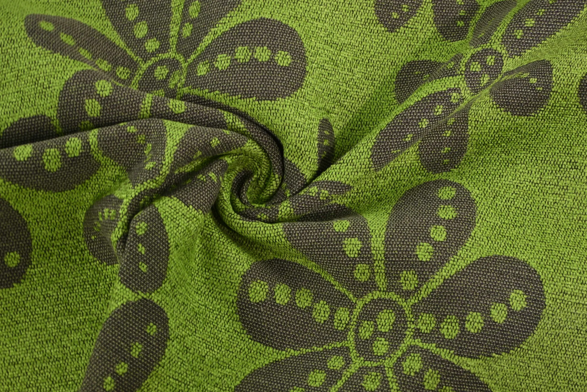 Jacquard Gobelin – Grass green floral