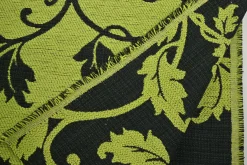 Jacquard Gobelin – Lime baroque black