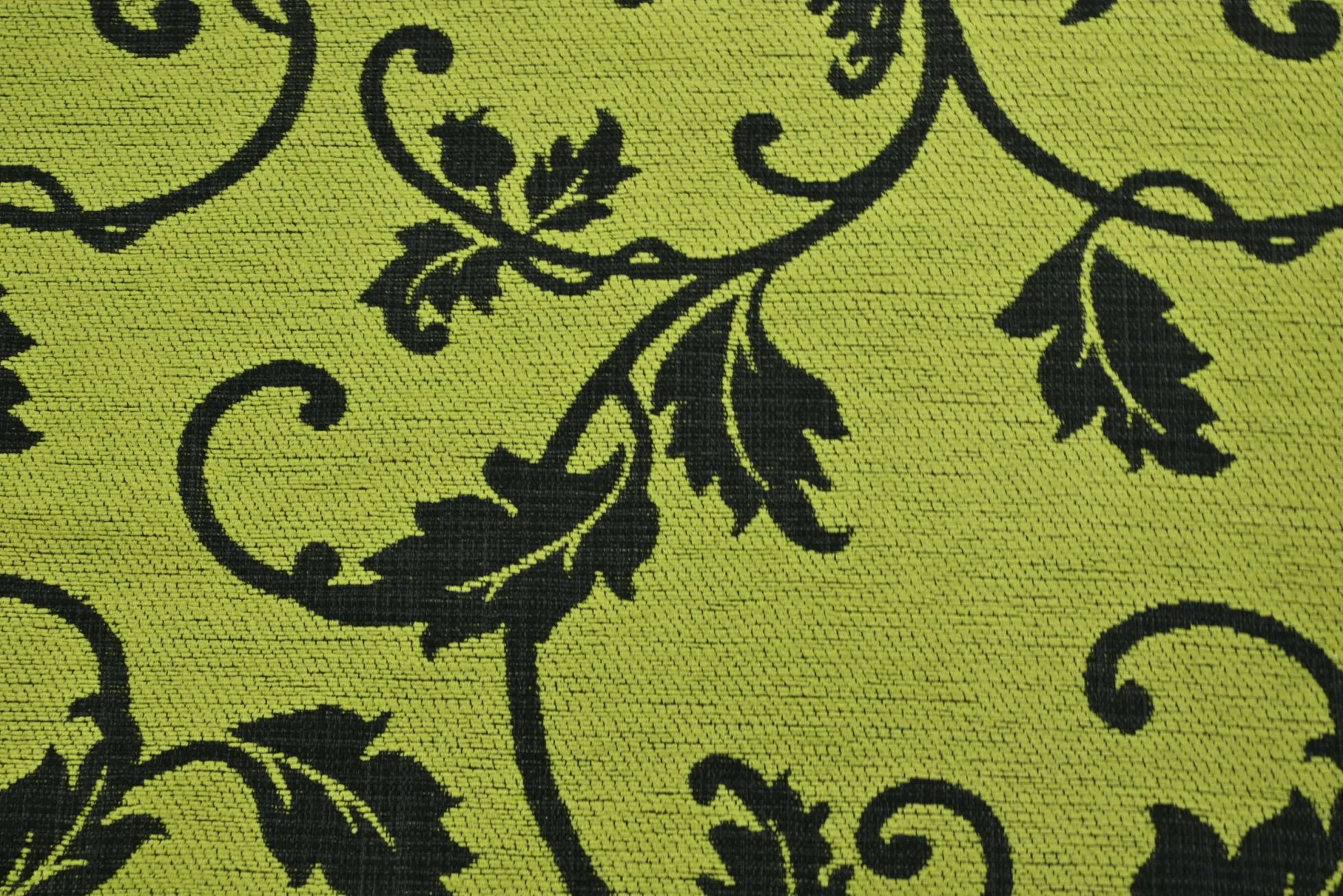 Jacquard Gobelin – Lime baroque black