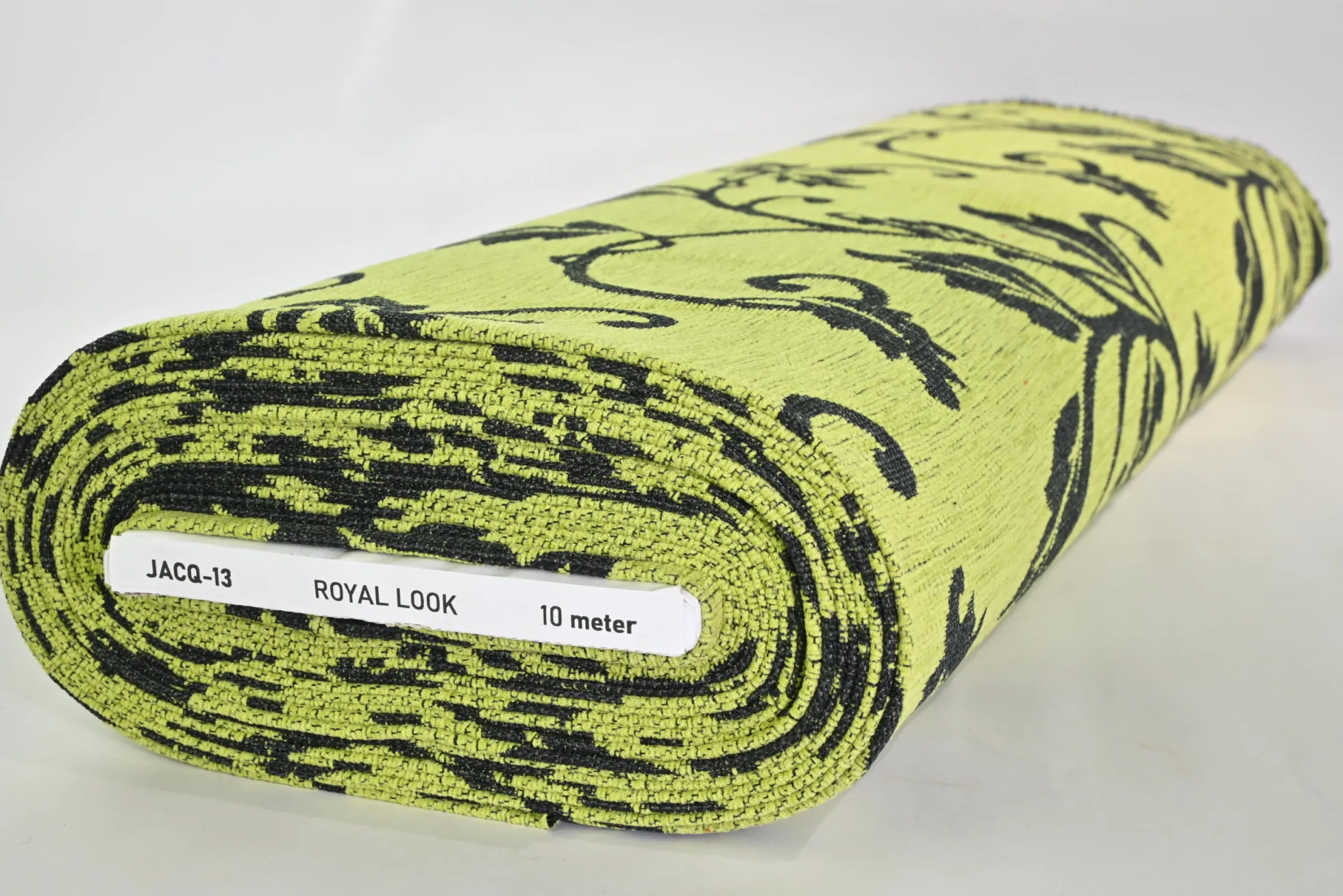 Jacquard Gobelin – Lime baroque black