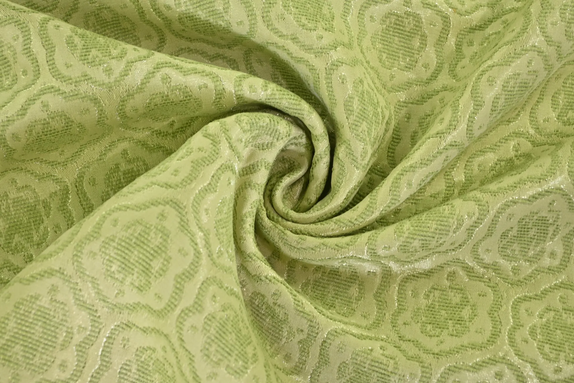Jacquard Gobelin – Pastel green medallion