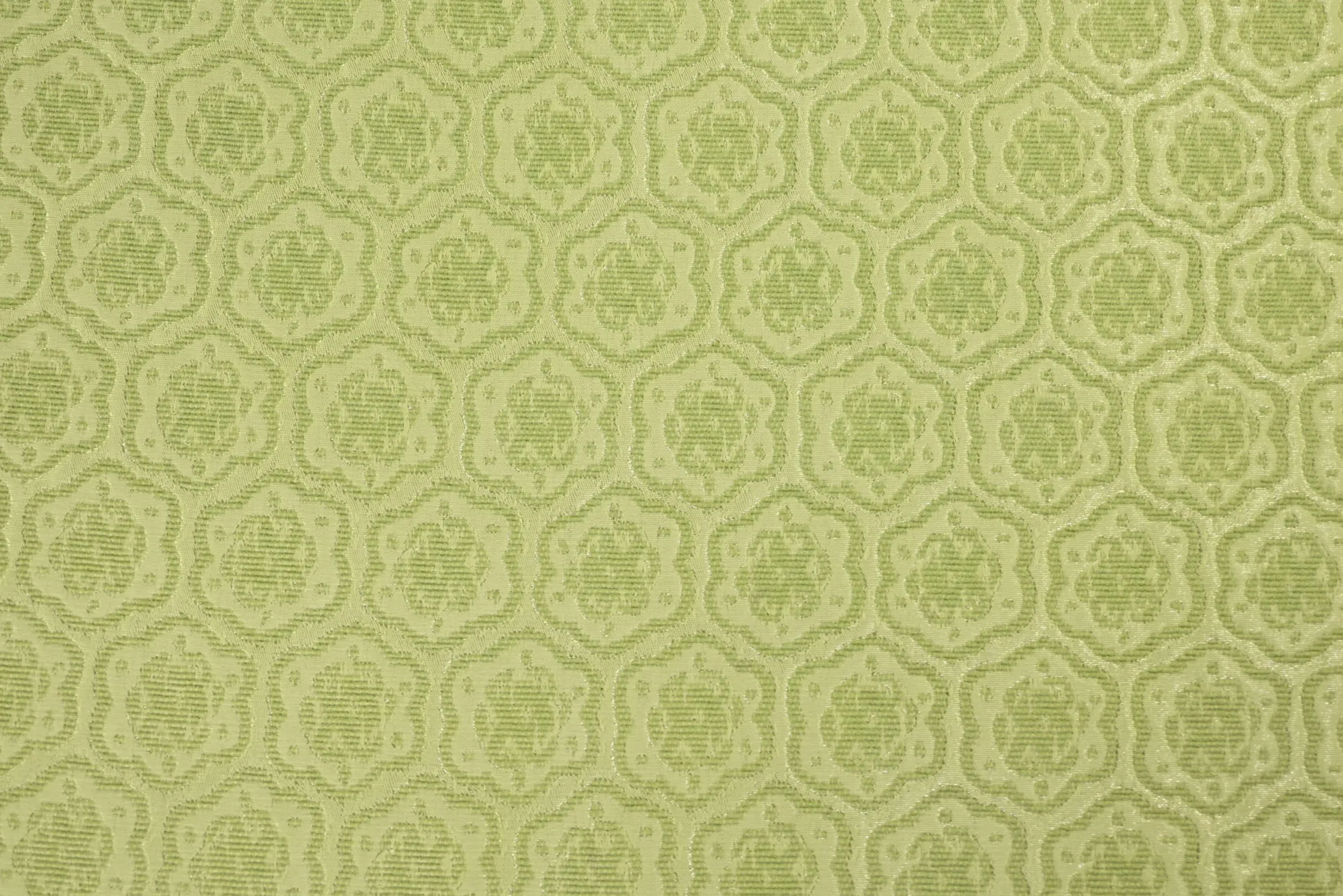 Jacquard Gobelin – Pastel green medallion