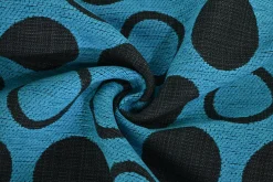 Jacquard Gobelin – Petrol dot black