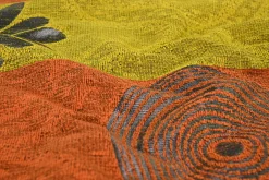 Jacquard Gobelin – Retro flower orange