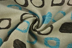 Jacquard Gobelin – Retro oval blue