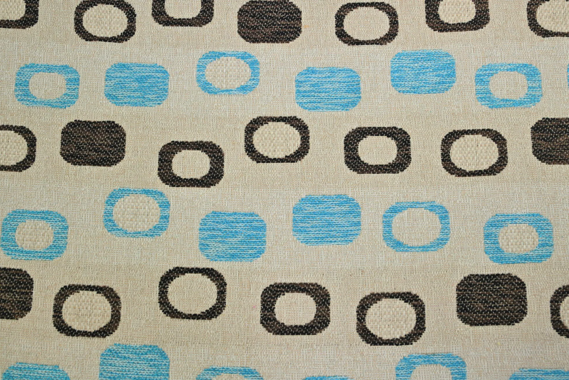Jacquard Gobelin – Retro oval blue