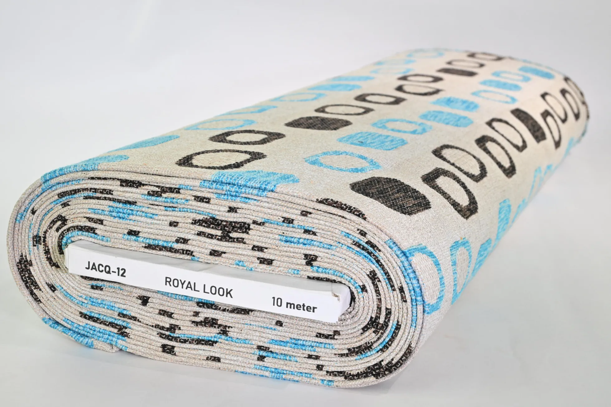 Jacquard Gobelin – Retro oval blue