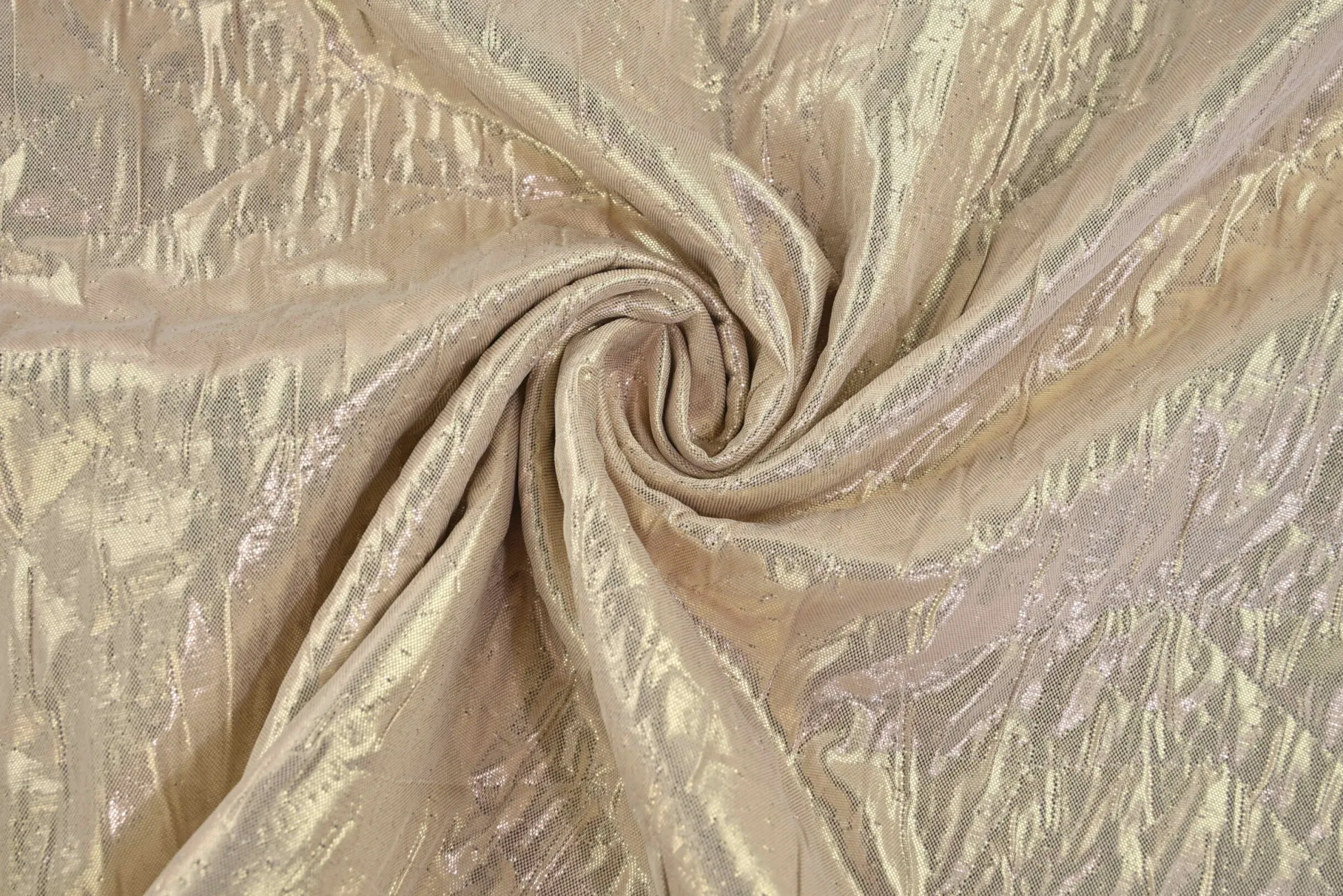 Jacquard jassenstof – Champagne metallic