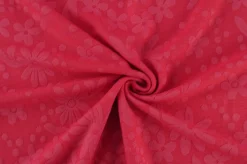 Jacquard jersey – Flowers roze