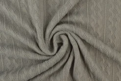 Jacquard jersey kabel – Donkergrijs