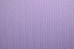 Jacquard jersey kabel – Lavendel
