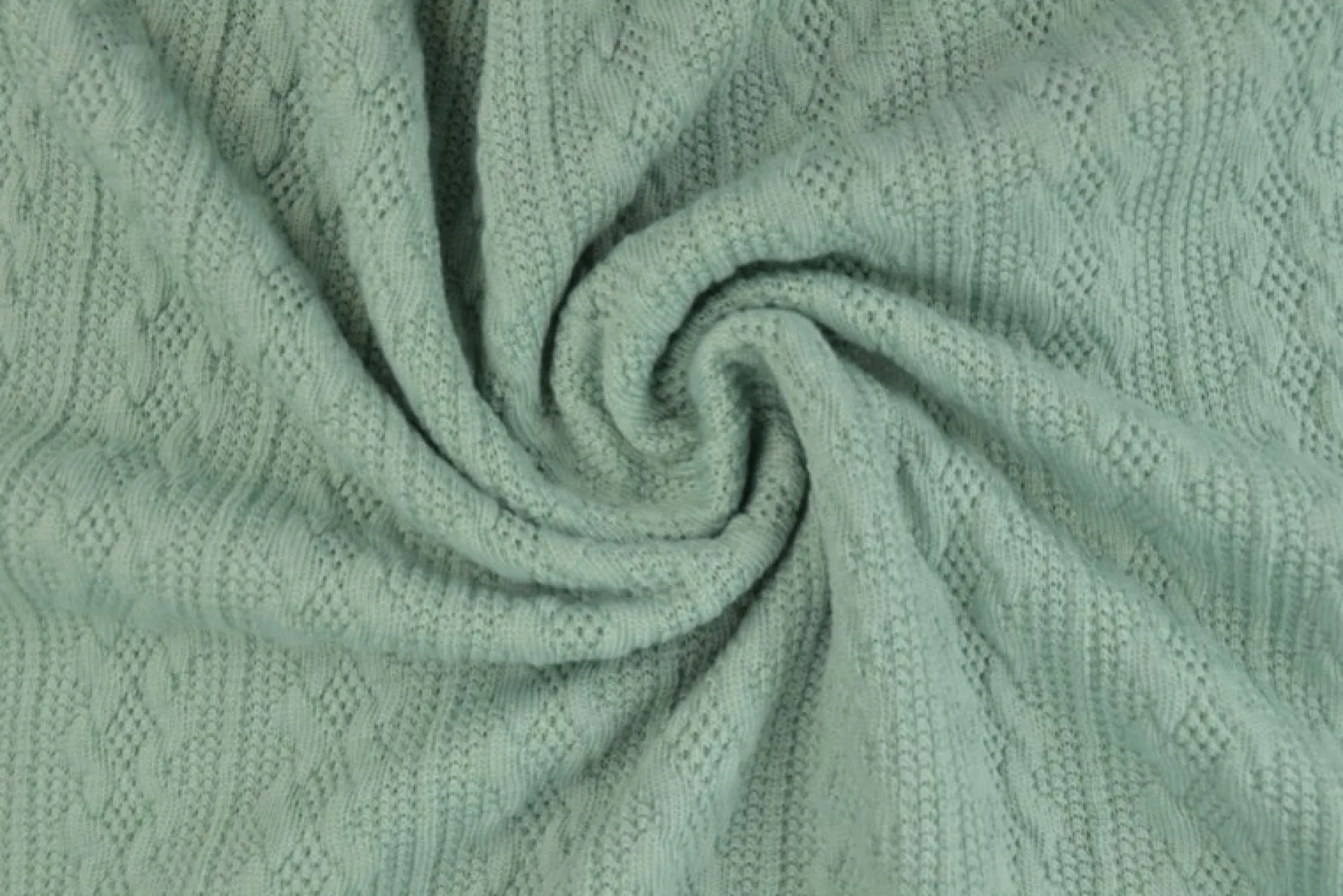 Jacquard jersey kabel – Oudgroen