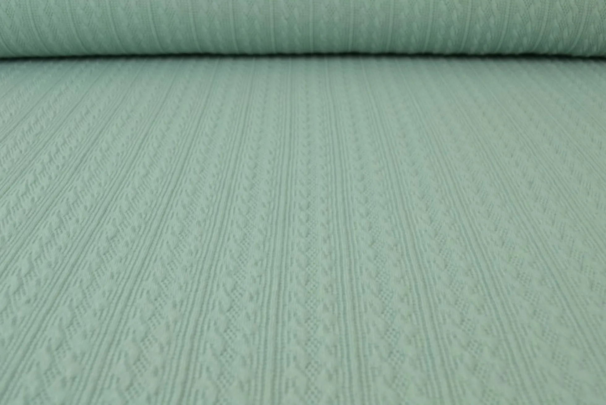 Jacquard jersey kabel – Oudgroen