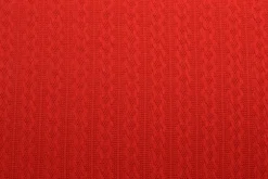 Jacquard jersey kabel – Rood