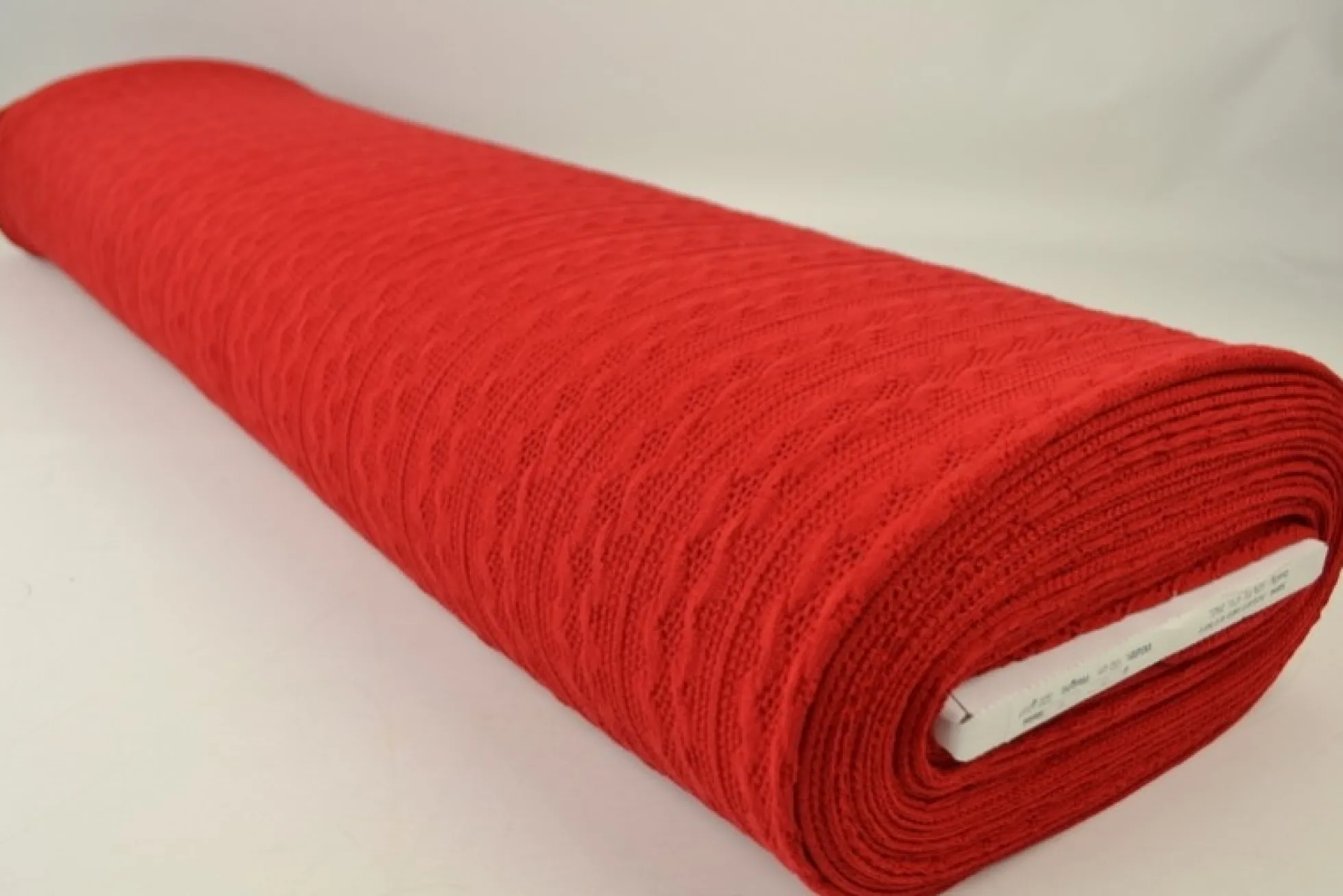 Jacquard jersey kabel – Rood