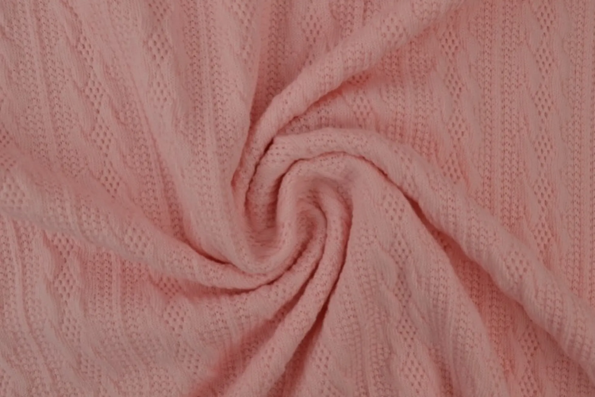 Jacquard jersey kabel – Roze