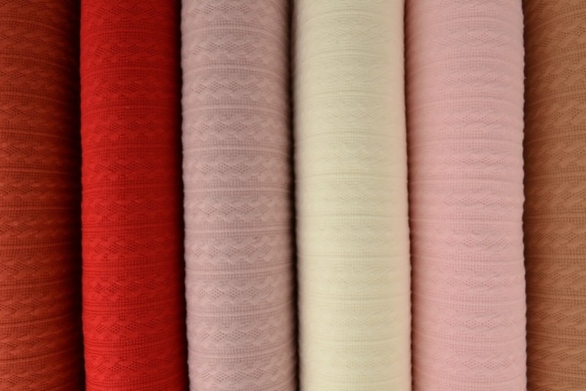 Jacquard jersey kabel – Roze