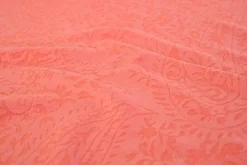 Jacquard jersey – Paisley koraalroze