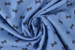Jeans / denim gewassen – Bows blauw chambray