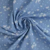 Jeans / denim gewassen – Butterflies lichtblauw chambray