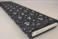 Jeans / denim gewassen – Butterflies zwart chambray