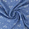 Jeans / denim gewassen – Butterflies blauw chambray