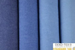 Jeans / denim gewassen – Donkerblauw chambray