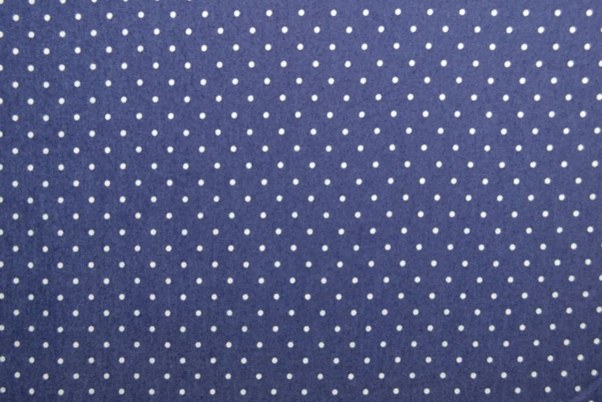 Jeans / denim gewassen – Dots donkerblauw chambray