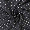 Jeans / denim gewassen – Dots zwart chambray