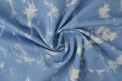 Jeans / denim gewassen – Fade out lichtblauw chambray