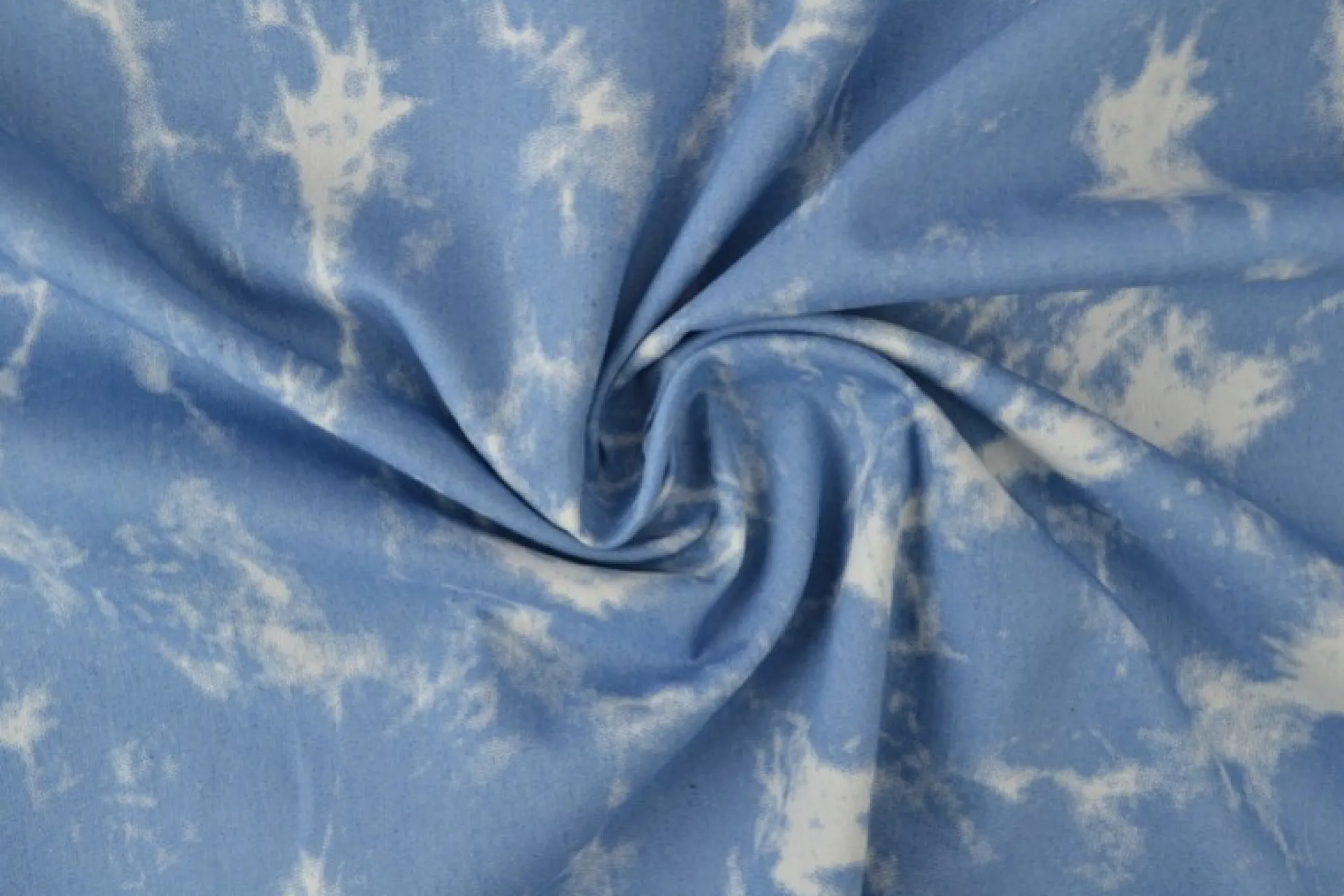 Jeans / denim gewassen – Fade out lichtblauw chambray
