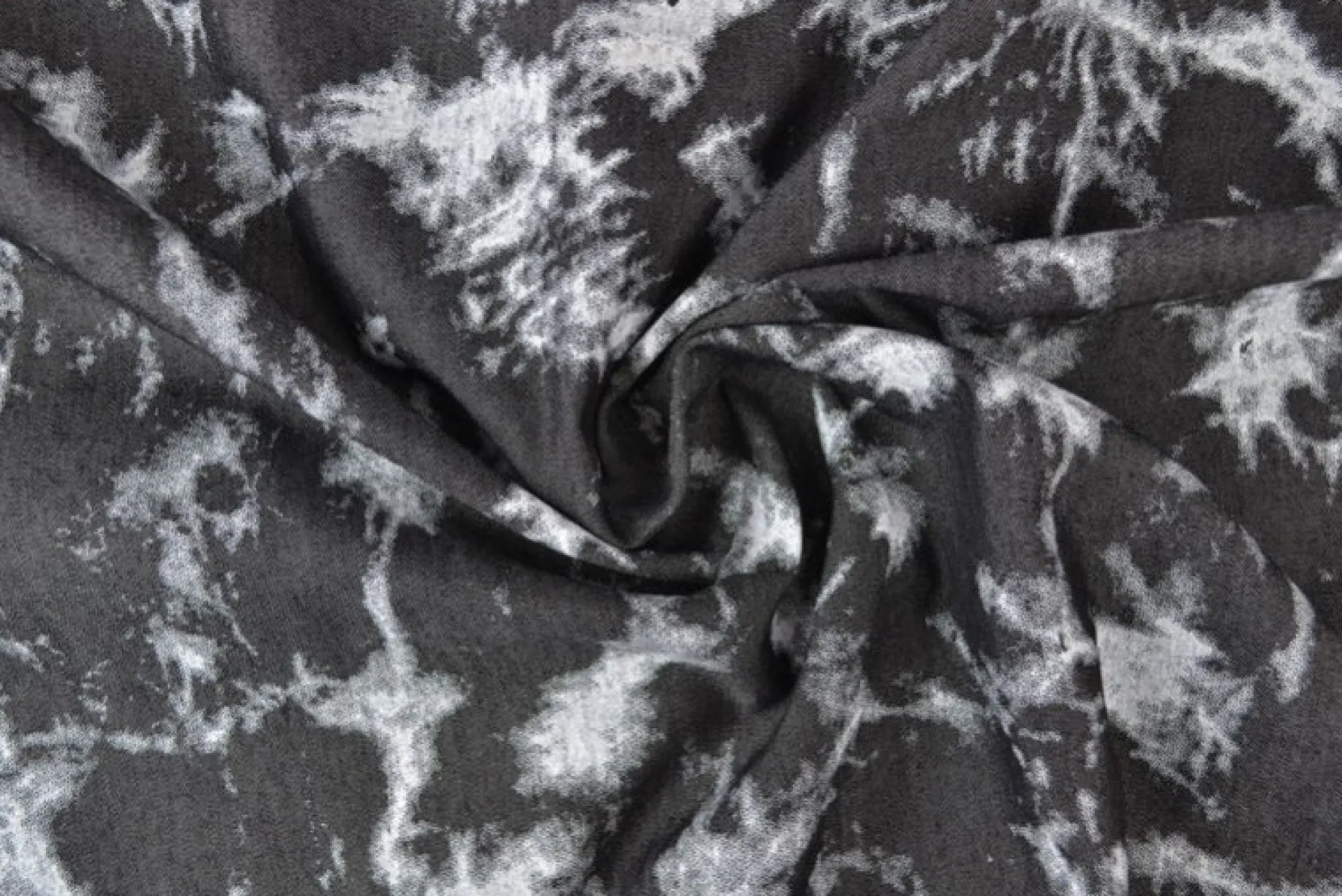 Jeans / denim gewassen – Fade out zwart chambray