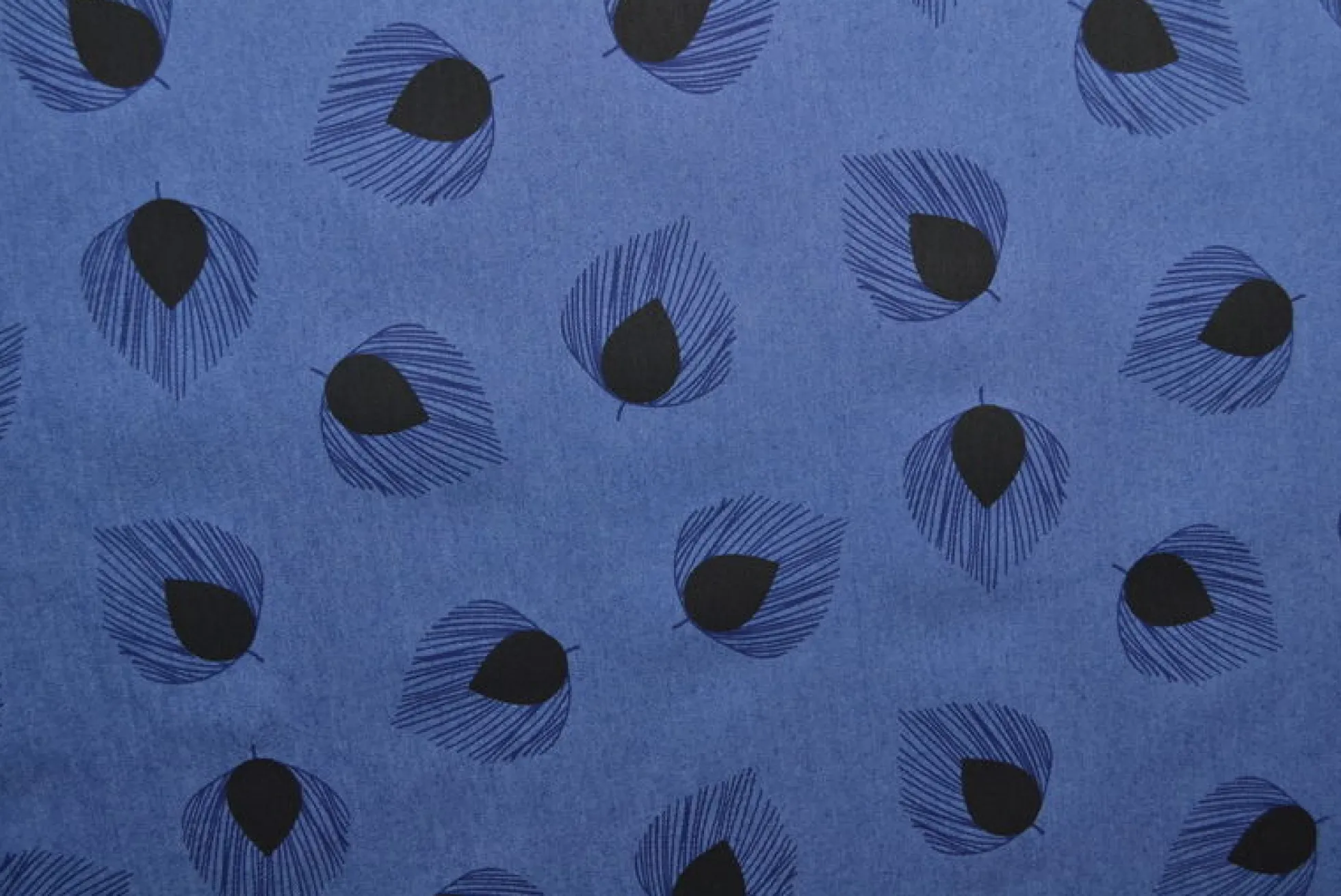 Jeans / denim gewassen – Feathers indigo blauw chambray