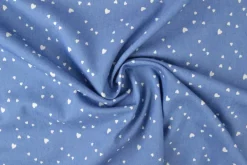Jeans / denim gewassen – Hearts blauw chambray