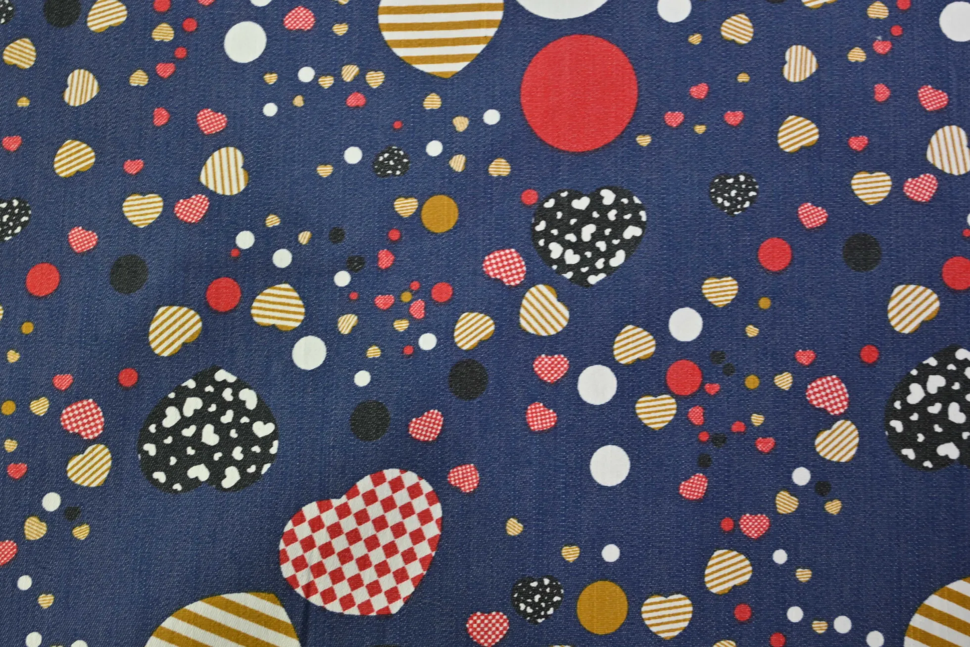 Jeans / Denim gewassen – Hearts dark blue stretch