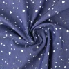 Jeans / denim gewassen – Hearts donkerblauw chambray