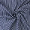 Jeans / denim gewassen – Small stripes donkerblauw chambray