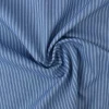 Jeans / denim gewassen – Small stripes lichtblauw chambray