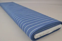 Jeans / denim gewassen – Stripes blauw chambray