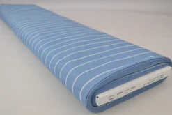 Jeans / denim gewassen – Stripes lichtblauw chambray