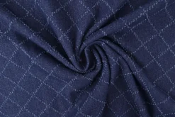Jeans / denim jacquard – Diamond dark blue