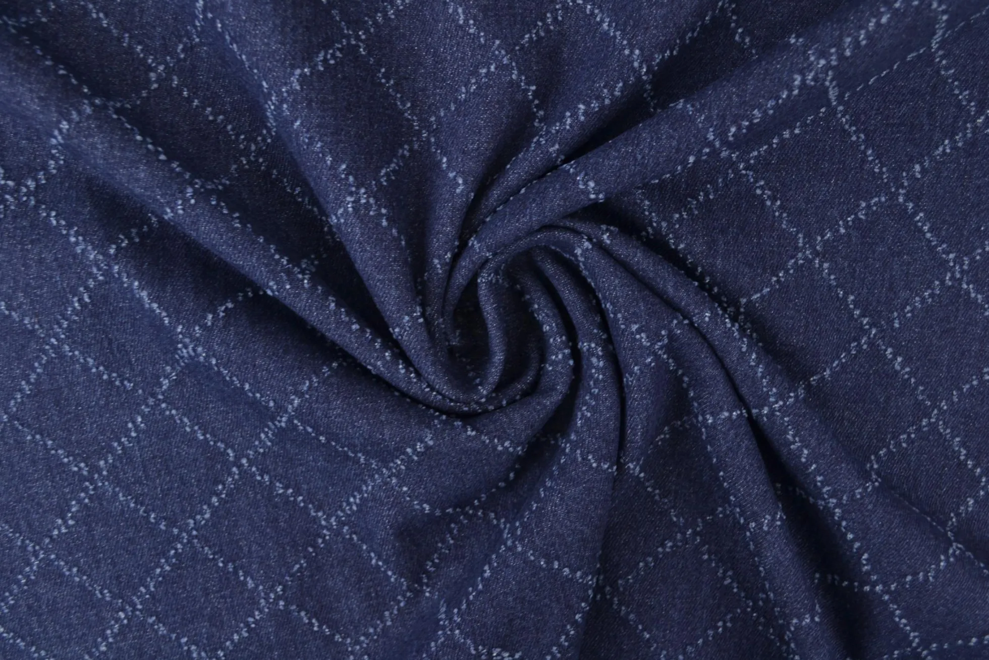 Jeans / denim jacquard – Diamond dark blue
