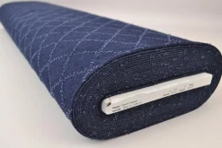 Jeans / denim jacquard – Diamond dark blue