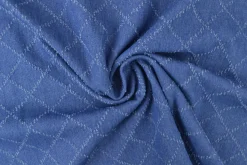 Jeans / denim jacquard – Diamond indigo