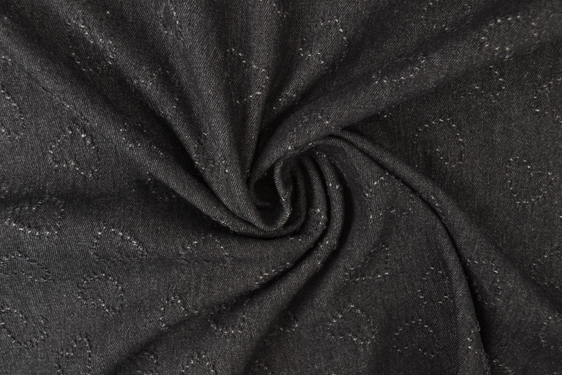 Jeans / denim jacquard – Hearts black