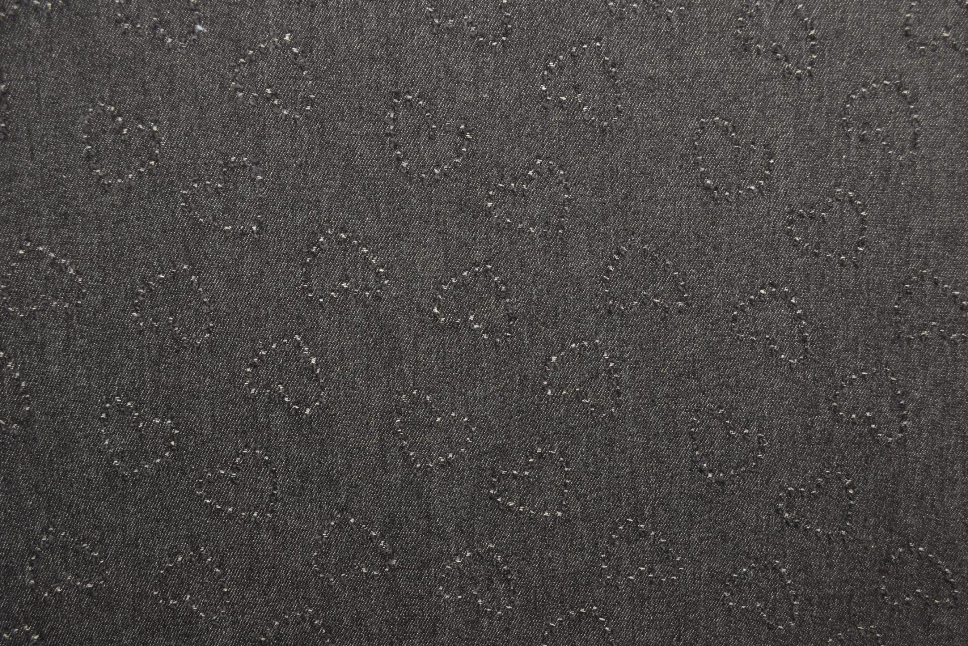 Jeans / denim jacquard – Hearts black