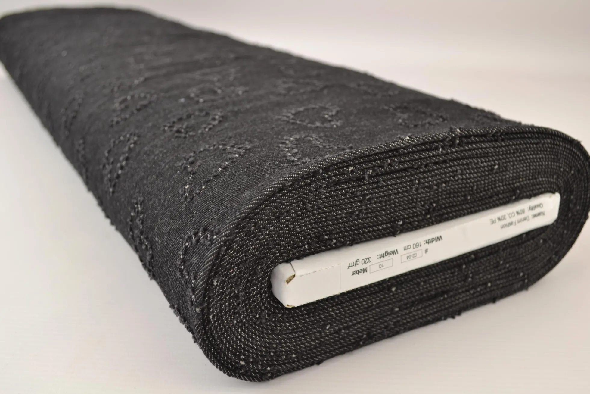 Jeans / denim jacquard – Hearts black