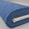 Jeans / denim jacquard – Hearts light blue