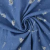 Jeans / denim jacquard – Worn-out light blue
